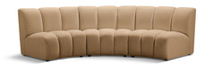 Infinity - 3 Piece Modular Sectional - Camel - Simple Home Plus