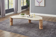 Thor - Burl Wood Coffee Table - Natural - Simple Home Plus