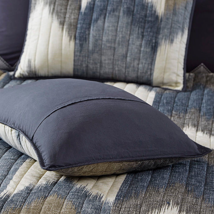 Alpine - King 3 Piece Printed Coverlet Set - Navy - Simple Home Plus