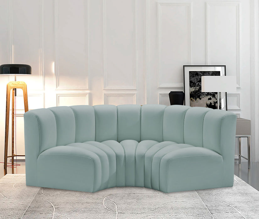 Arc - Faux Leather 3 Piece Modular U-Shaped Sofa - Simple Home Plus