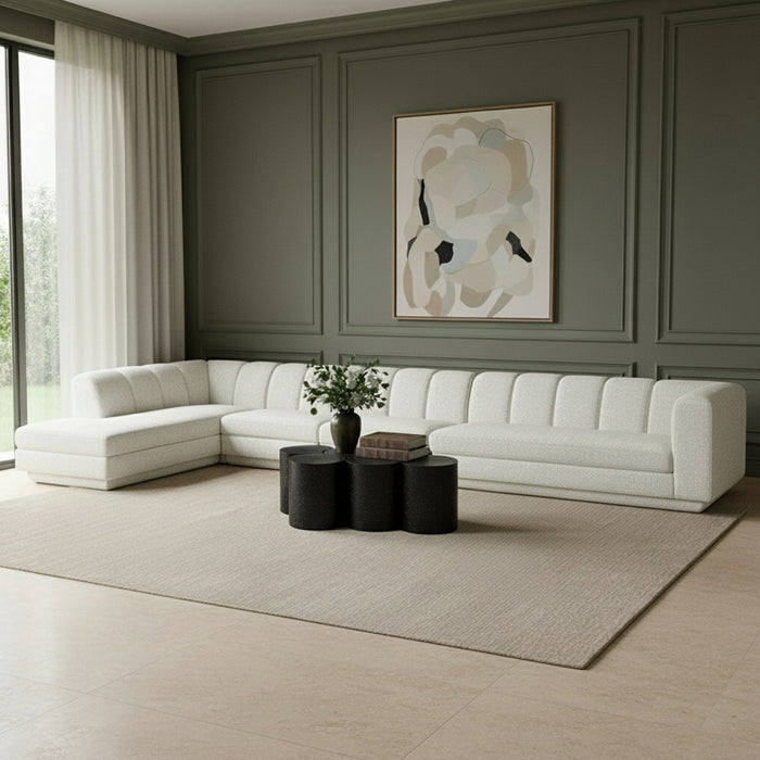 Modari - Sectional - Cream - Simple Home Plus