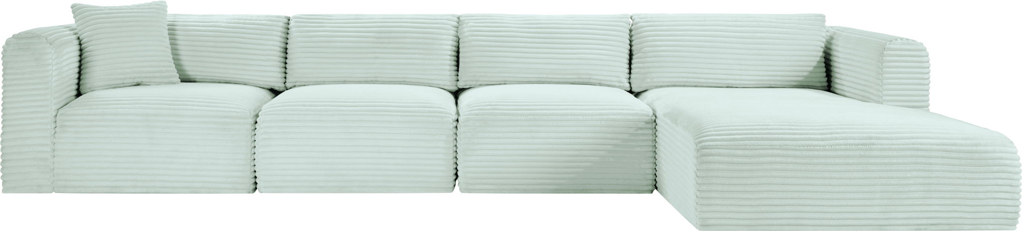 Shaggy - 4 Piece Modular Sectional - Simple Home Plus
