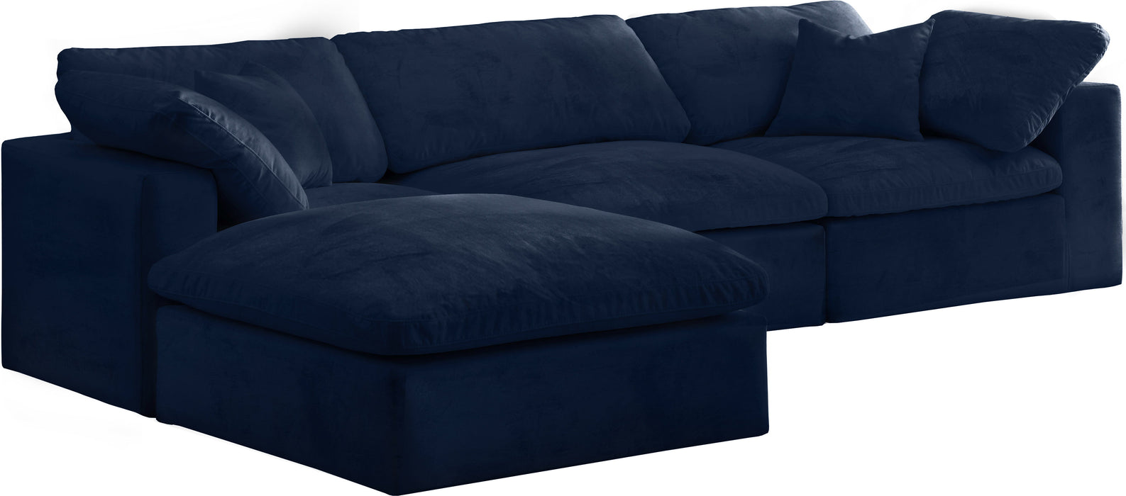 Cozy - 4 Piece Modular Sectional With Chaise - Simple Home Plus