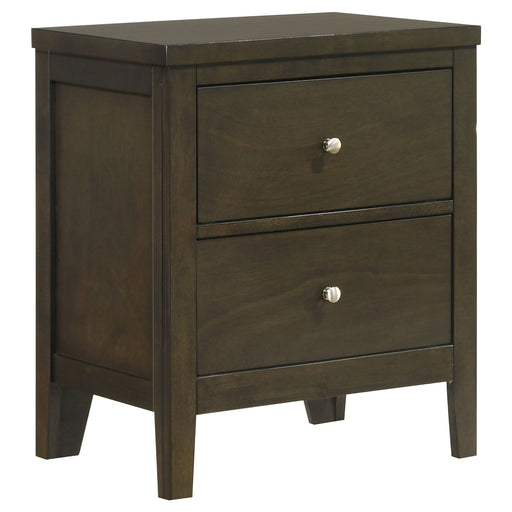Wilkes - 2-Drawer Nightstand Bedside Table - Dark Cocoa - Simple Home Plus