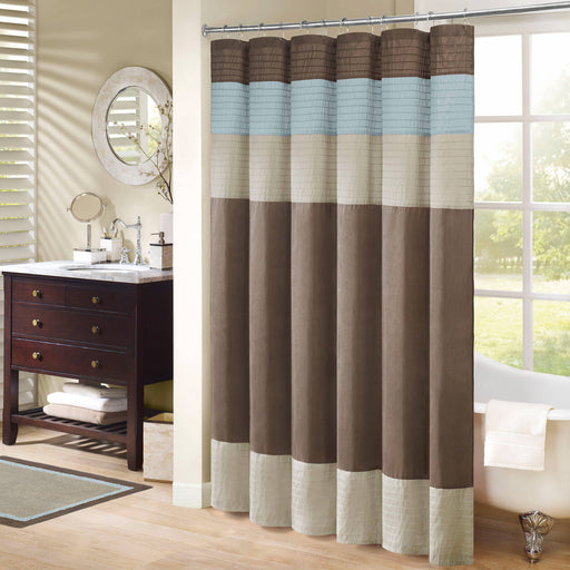 Amherst - 72x84" Shower Curtain - Blue - Simple Home Plus