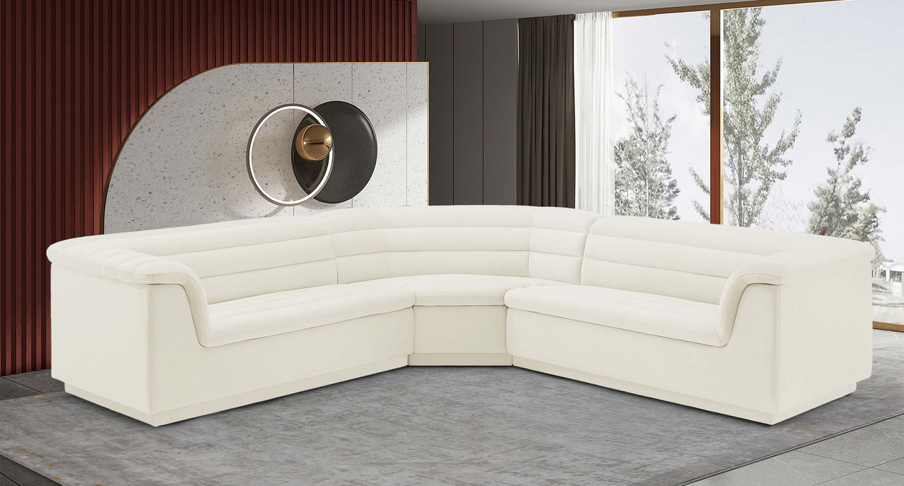 Cascade - Velvet Modular Sectional - Simple Home Plus