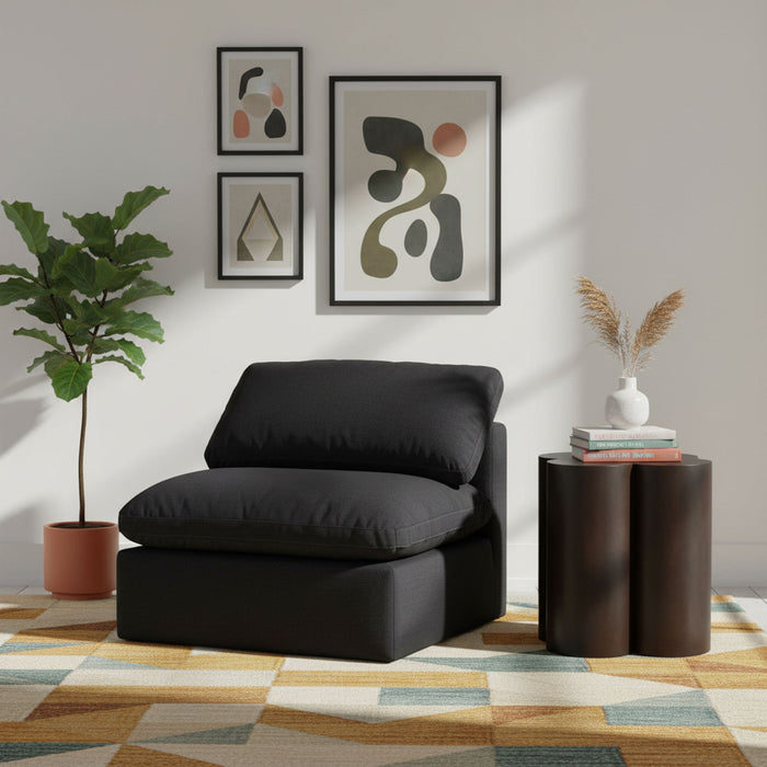 Indulge - Linen Armless Chair - Simple Home Plus