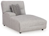Acklen Place - Laf Power Reclining Back Chaise - Pewter - Simple Home Plus