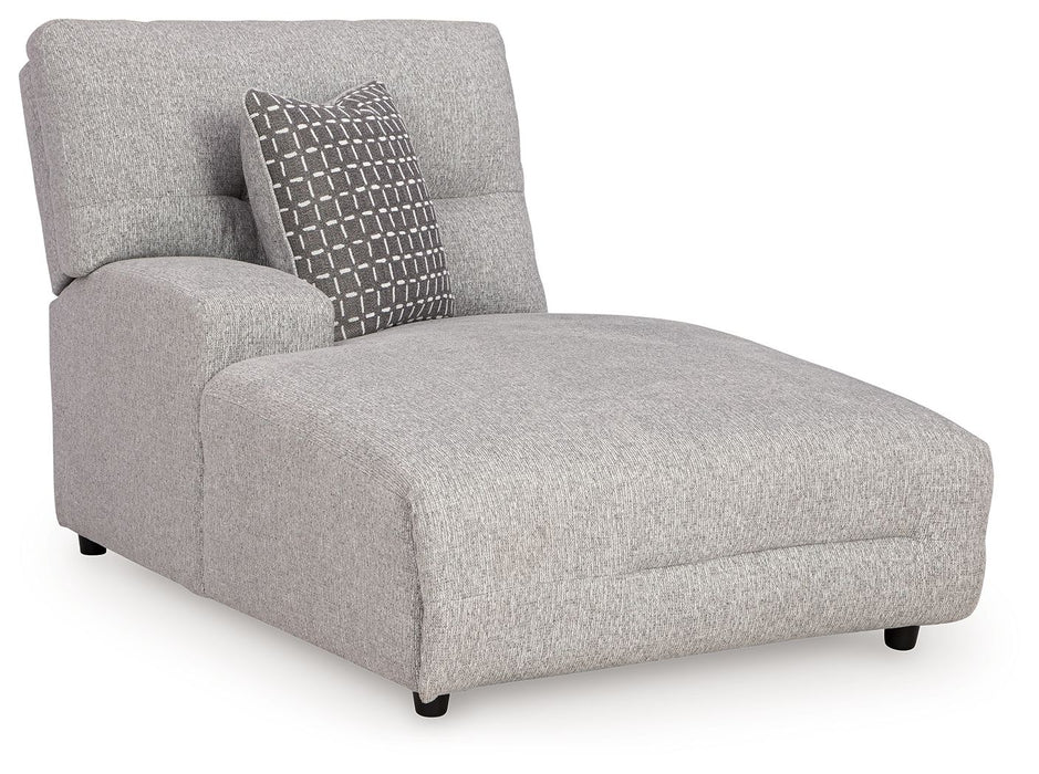 Acklen Place - Laf Power Reclining Back Chaise - Pewter - Simple Home Plus