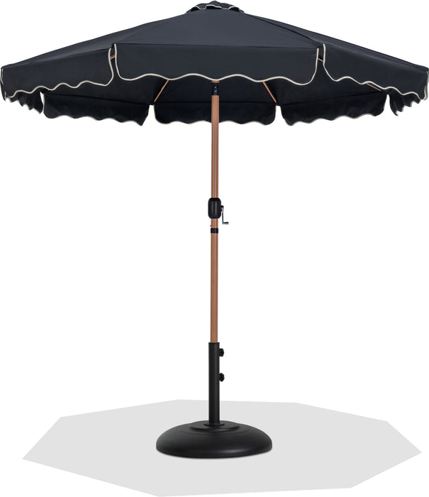 Amalfi - Patio Umbrella - Black Base / Light Brown Pole - Simple Home Plus