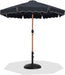 Amalfi - Patio Umbrella - Black Base / Light Brown Pole - Simple Home Plus