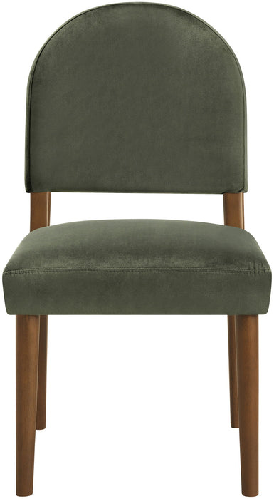 Varinelle - Velvet Dining Chair (Set of 2) - Walnut Frame - Simple Home Plus