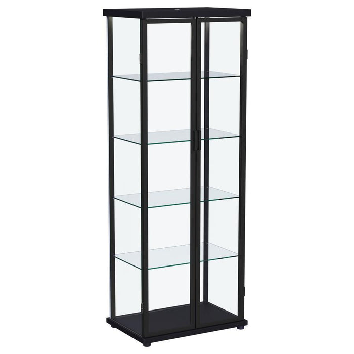 Aero - 5-Shelf Display Curio Cabinet With Led Lighting - Simple Home Plus