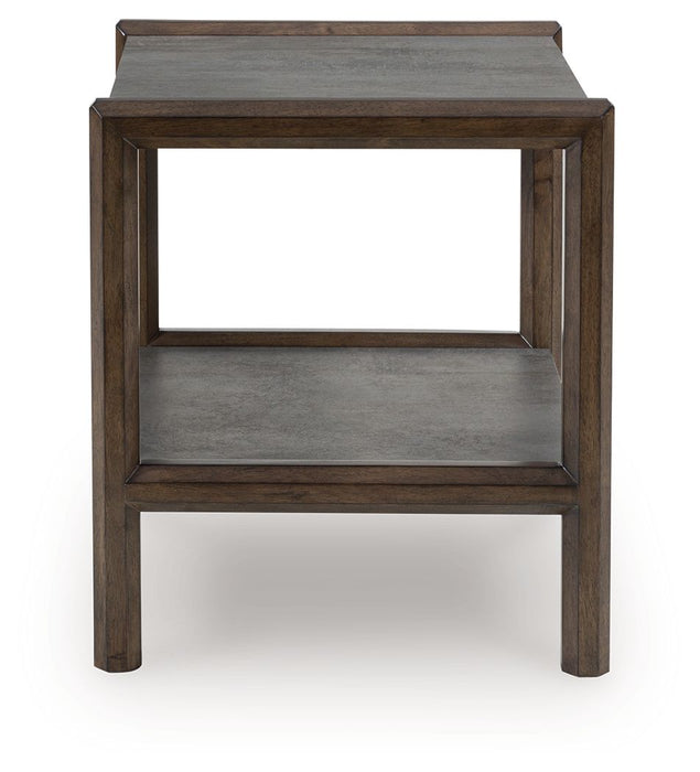 Kallenny - Brown / Gray - Rectangular End Table - Simple Home Plus