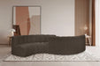 Arc - Boucle Fabric 6 Piece Modular Sofa - Black - Simple Home Plus