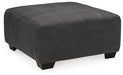 Ambee - Oversized Accent Ottoman - Slate - Simple Home Plus