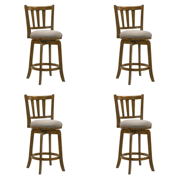 Wren - Modern Farmhouse Swivel Wood Counter Height Kitchen Bar Stool - Simple Home Plus