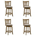 Wren - Modern Farmhouse Swivel Wood Counter Height Kitchen Bar Stool - Simple Home Plus