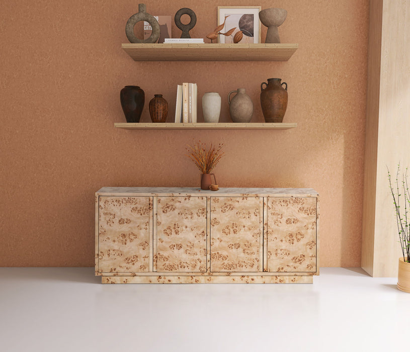Cyrus - Wood Sideboard / Buffet - Natural - Simple Home Plus