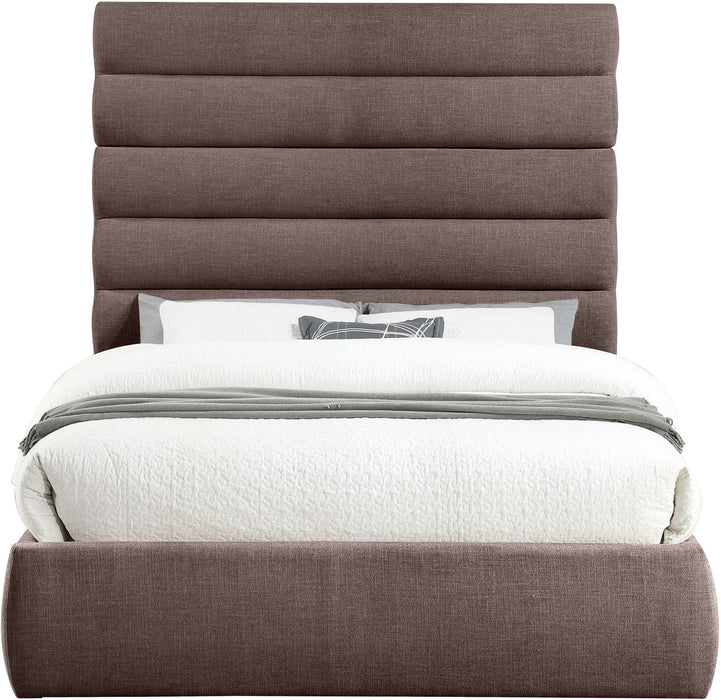 Adam - Linen Fabric Bed With 70.5" Headboard - Simple Home Plus