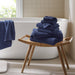 Diagonal Ribbed - 6 Piece Towels Set - Navy - Simple Home Plus