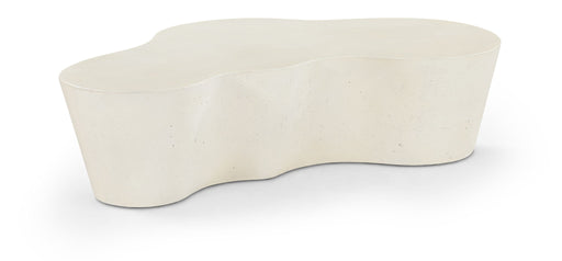 Monza - Concrete And Fiberglass Indoor / Outdoor Coffee Table - Cream - Simple Home Plus