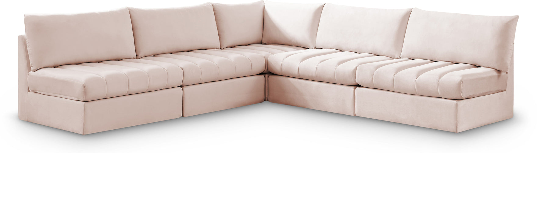 Jacob - Modular Corner Armless Sectional 5 Piece - Simple Home Plus