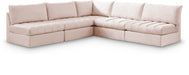 Jacob - Modular Corner Armless Sectional 5 Piece - Simple Home Plus