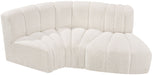 Arc - Boucle Fabric 3 Piece Modular L-Shaped Sofa - Simple Home Plus