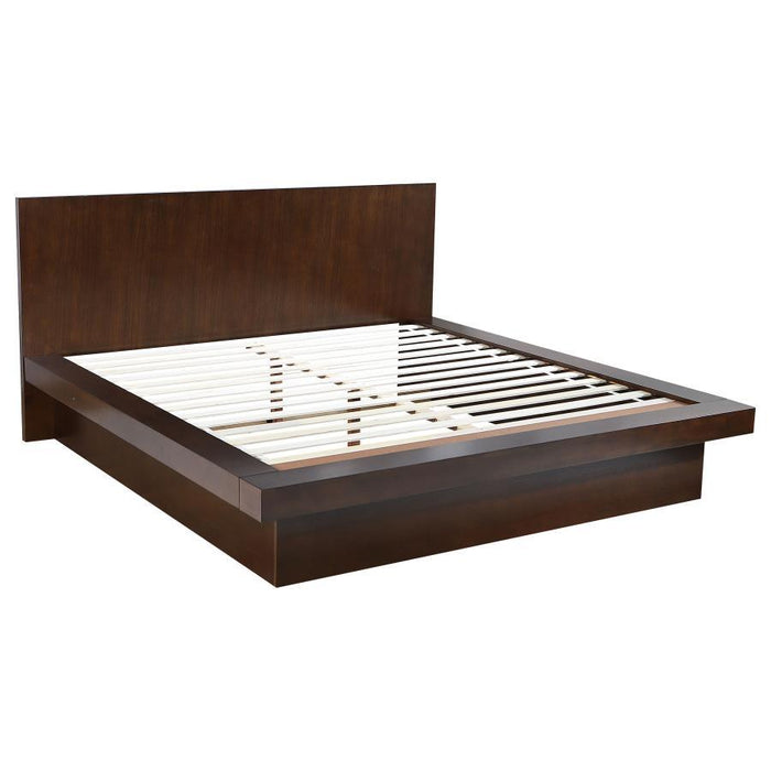 Jessica - Wood LED Panel Bed - Simple Home Plus