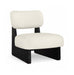 Vetra - Vegan Leather Upholstered Accent Chair With Black Base - Simple Home Plus