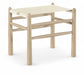 Santos - Faux Leather Upholstered Bench - Natural Frame - Simple Home Plus