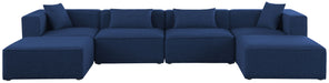 Cube - Linen 6 Piece Modular Double Chaise Sectional - Simple Home Plus