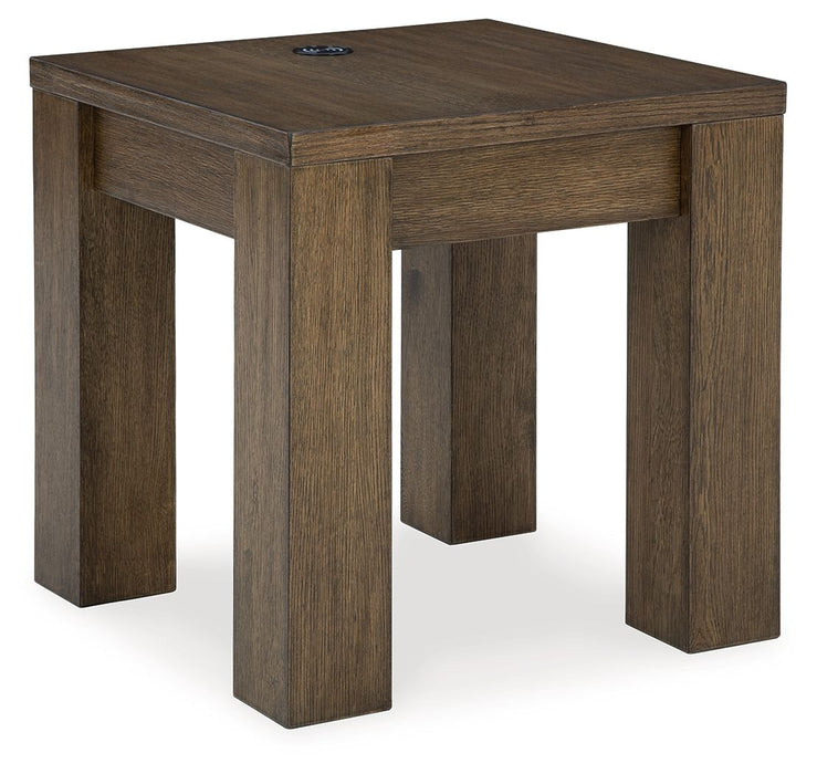 Rosswain - Warm Brown - Square End Table - Simple Home Plus