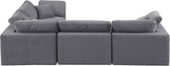Comfy - 4 Piece Velvet Modular Sectional - Simple Home Plus