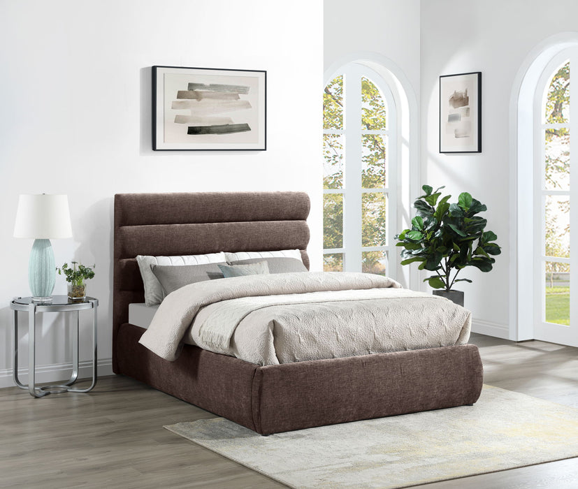 Adam - Chenille Fabric Bed With 52" Headboard - Simple Home Plus