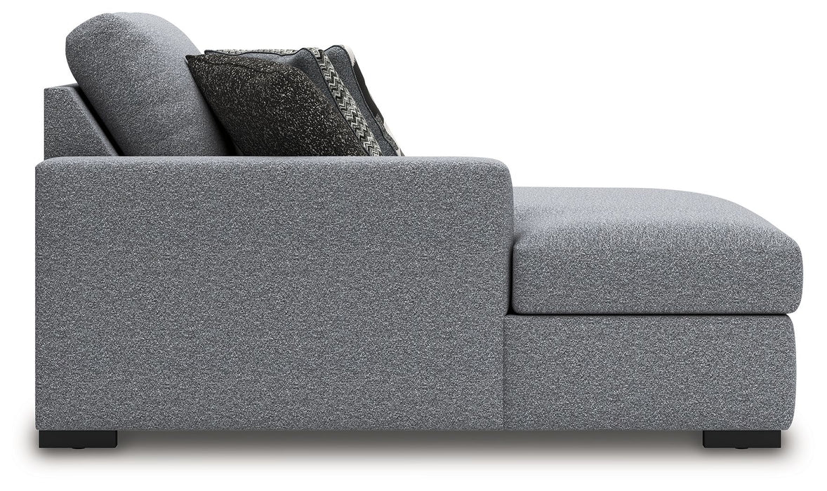 Bealton - LAF Corner Chaise - Salt And Pepper - Simple Home Plus