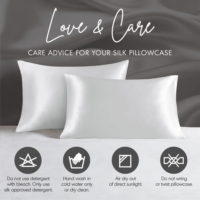 Silk - Queen Single Pillowcase - Pink - Simple Home Plus