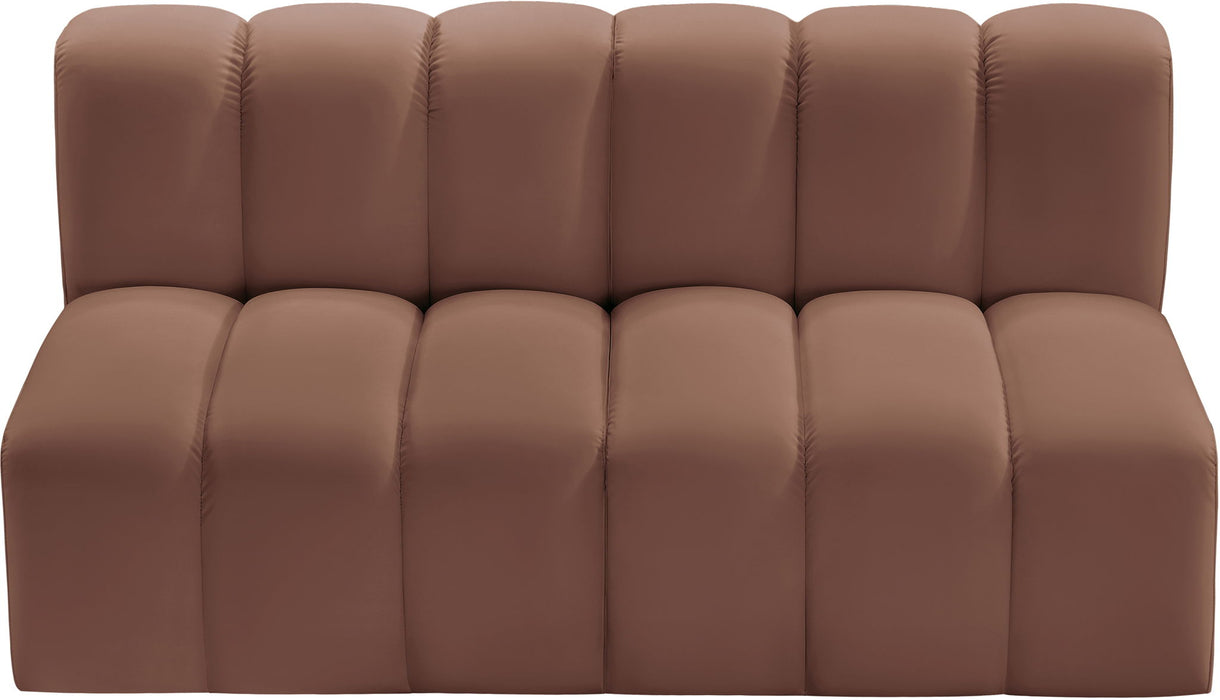 Arc - Faux Leather 2 Seats Modular Sofa - Simple Home Plus