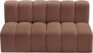 Arc - Faux Leather 2 Seats Modular Sofa - Simple Home Plus