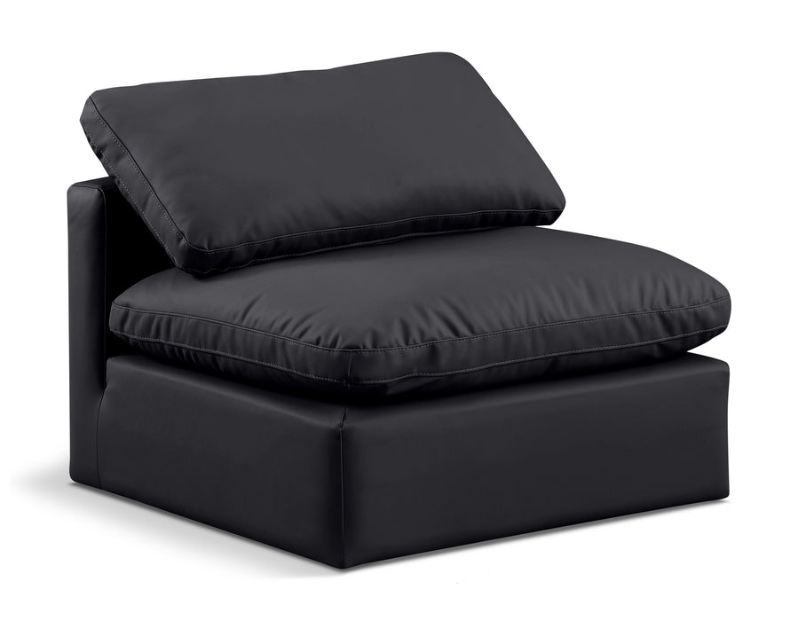 Indulge - Faux Leather Armless Chair - Simple Home Plus