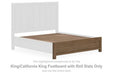 Cabalynn - King/ California King Footboard with Roll Slats - Light Brown - Simple Home Plus