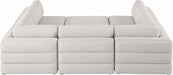 Beckham - 6 Piece Modular U-Shaped Armless Sectional - Simple Home Plus