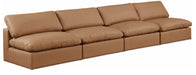 Comfy - Faux Leather Modular Armless Sofa 4 Seats - Simple Home Plus