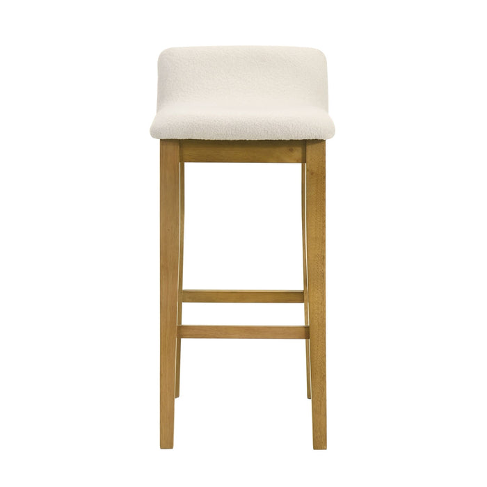 Annikah - Modern Transitional Wood Bar Height Kitchen Bar Stool - Simple Home Plus