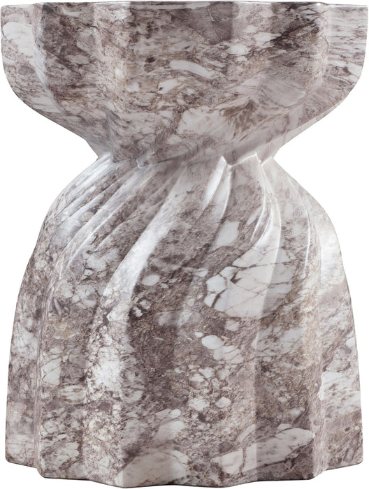 Caserta - Marble Finish Concrete End Table - Simple Home Plus