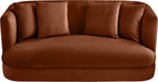 Alder - Loveseat - Cognac - Simple Home Plus