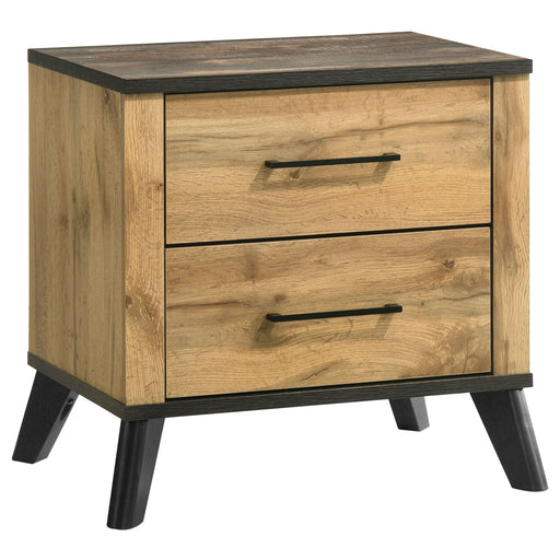 Kaywood - 2-Drawer Nightstand Bedside Table - Natural Pine - Simple Home Plus