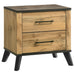 Kaywood - 2-Drawer Nightstand Bedside Table - Natural Pine - Simple Home Plus