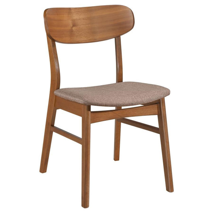 Dortch - Dining Side Chair (Set of 2) - Walnut And Brown - Simple Home Plus